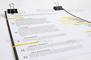 Retro Resume, a Resume Template by MusiqueDesigns (Thumbnail 1 of 2)