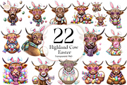 Highland Cow PNG Clipart Cute., an Animal Illustration by KennedyStudio (Thumbnail 1 of 5)