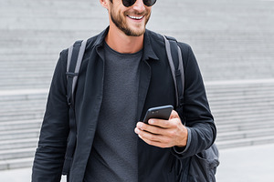 Smiling stylish young man, a Person Photo by MistyDay