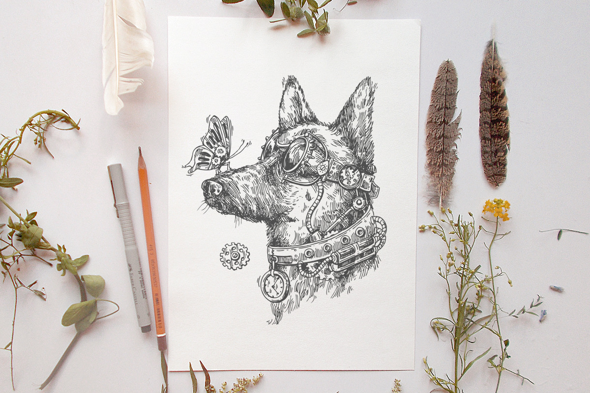 Steampunk illustrations 2. Animals, an Animal Illustration by Steshnikova (Photo 3 of 6)