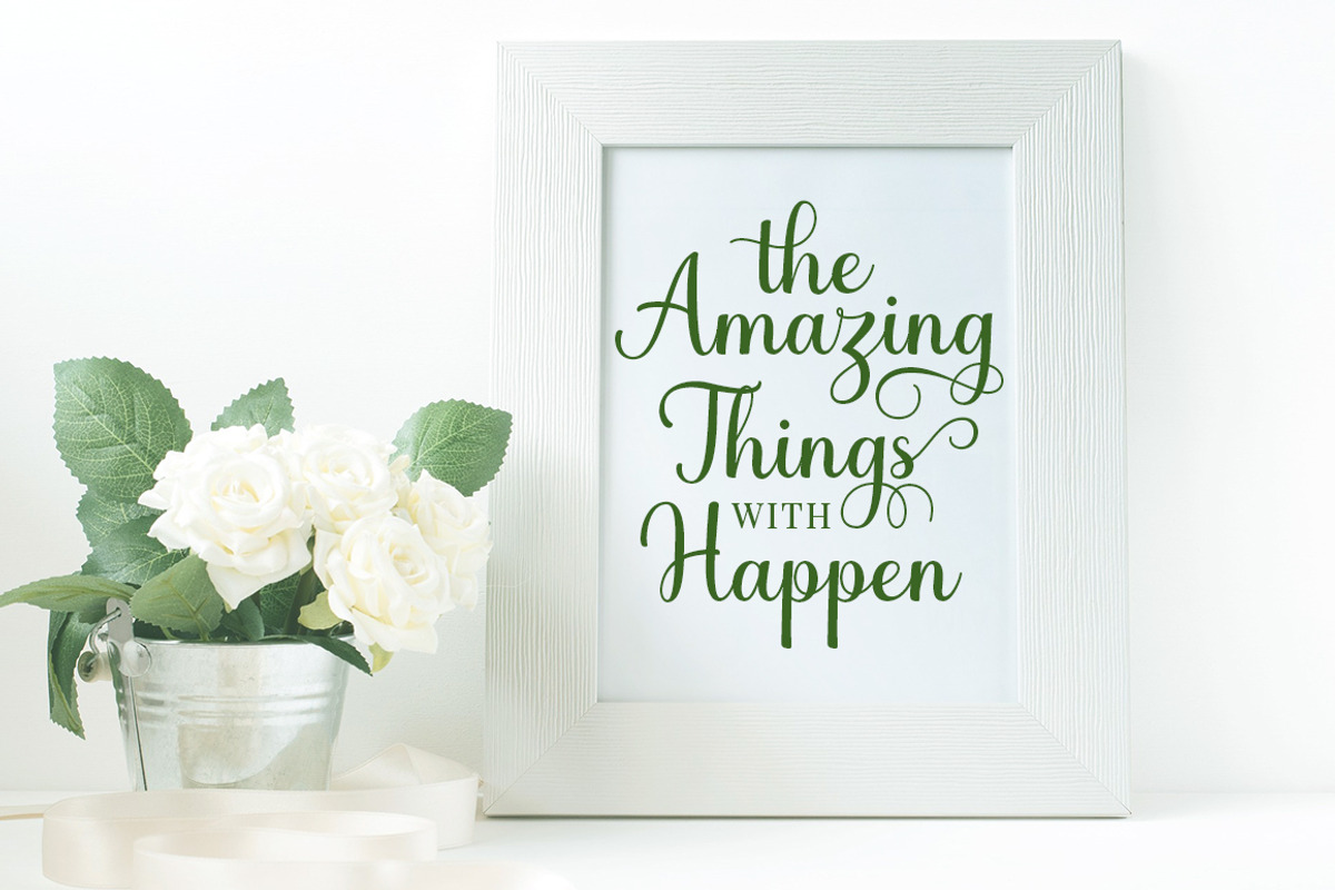 Baby Giovani Script, a Script Font by Mytha Studio (Photo 7 of 8)