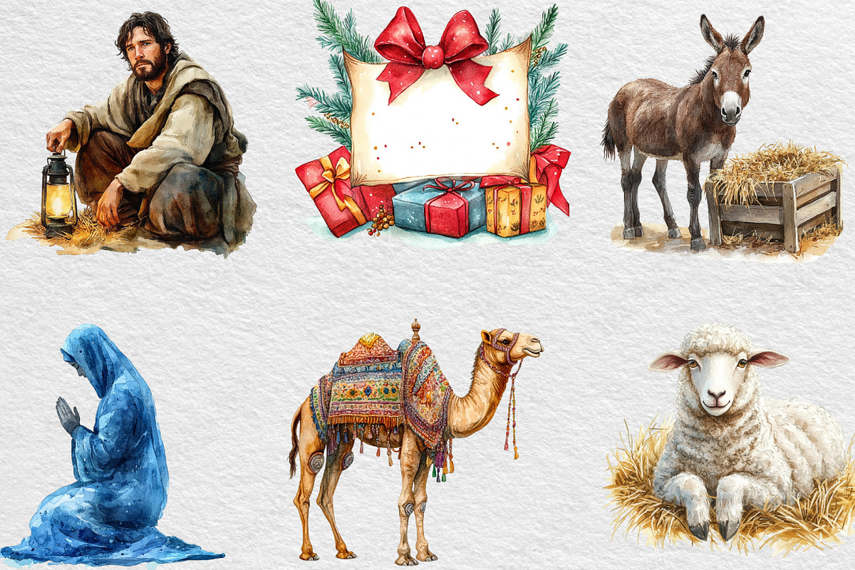 Christmas Nativity Sublimation, an Illustration by Black Bird Studio (Photo 6 of 6)