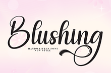 Blushing | Script Font