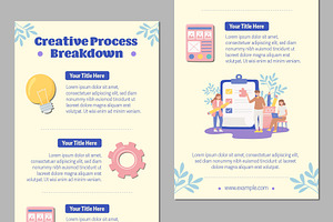 Creative Process Infographic, a Templates & Theme by studiogstock