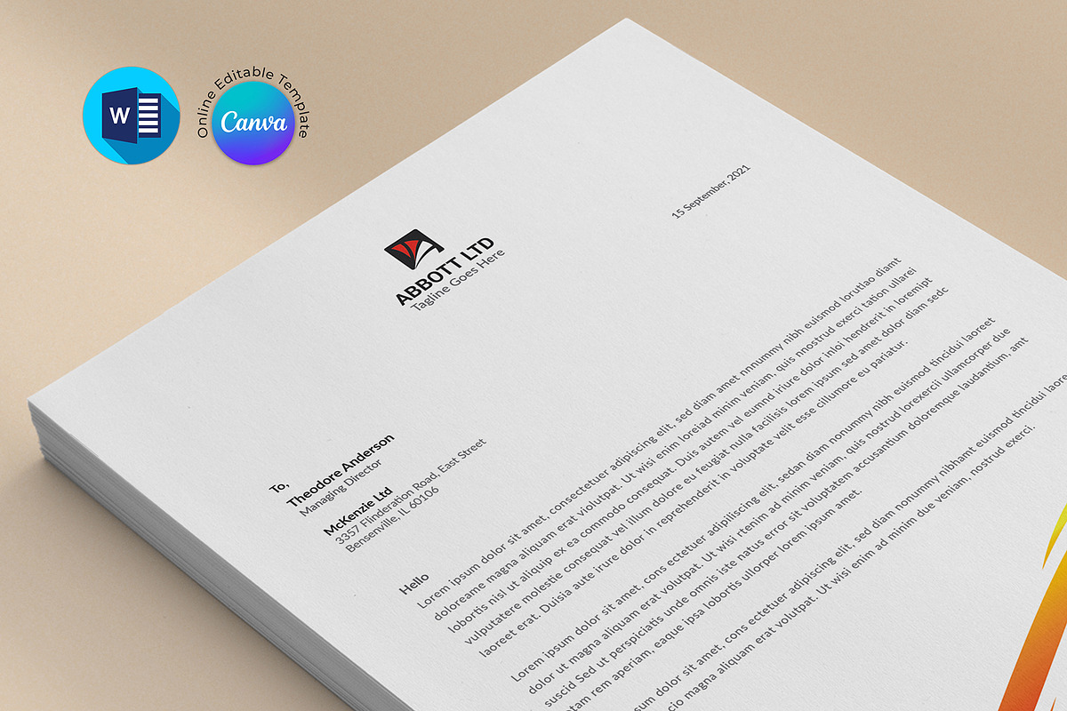 Letterhead, a Stationery Template by DesignDevisers (Photo 7 of 10)