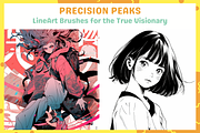 Procreate Easy Manga Lineart, a Brush Add-On by nikiartcorner (Thumbnail 4 of 10)