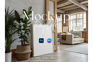 Urban Loft Frame Mockup, a Product Mockup by MockupWizard