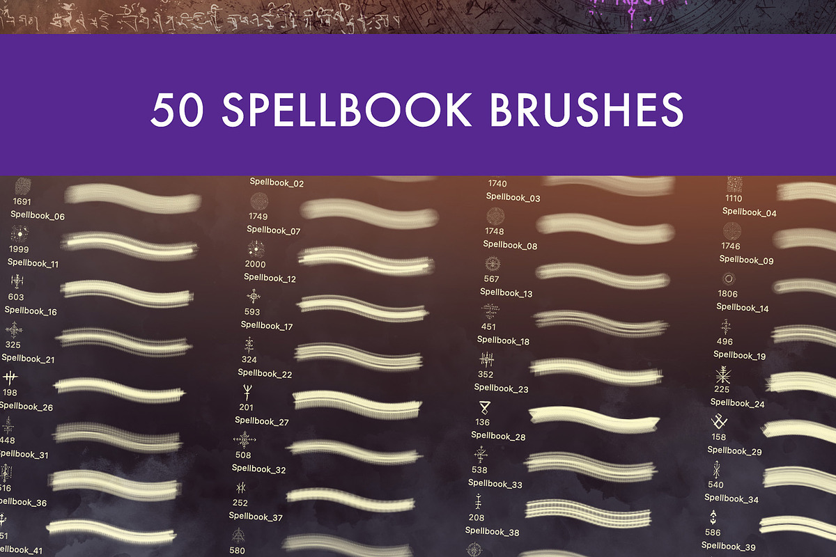 Fantasy Spell Book Brush Set, a Brush Add-On by Zsolt Kosa Art (Photo 5 of 6)
