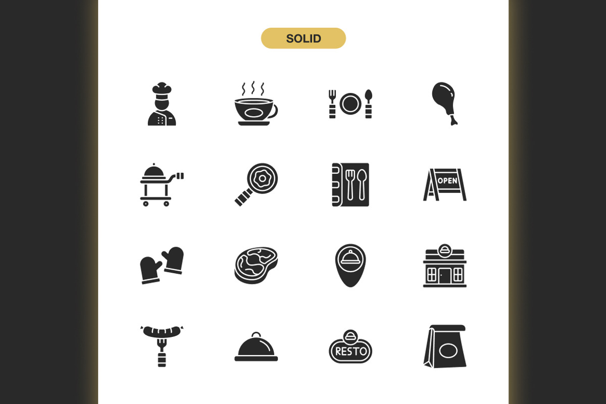 Restaurant Icons, an Icon by Spacepixel Creative (Photo 3 of 3)