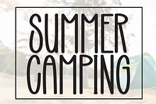 Summer Camping | Script Font
