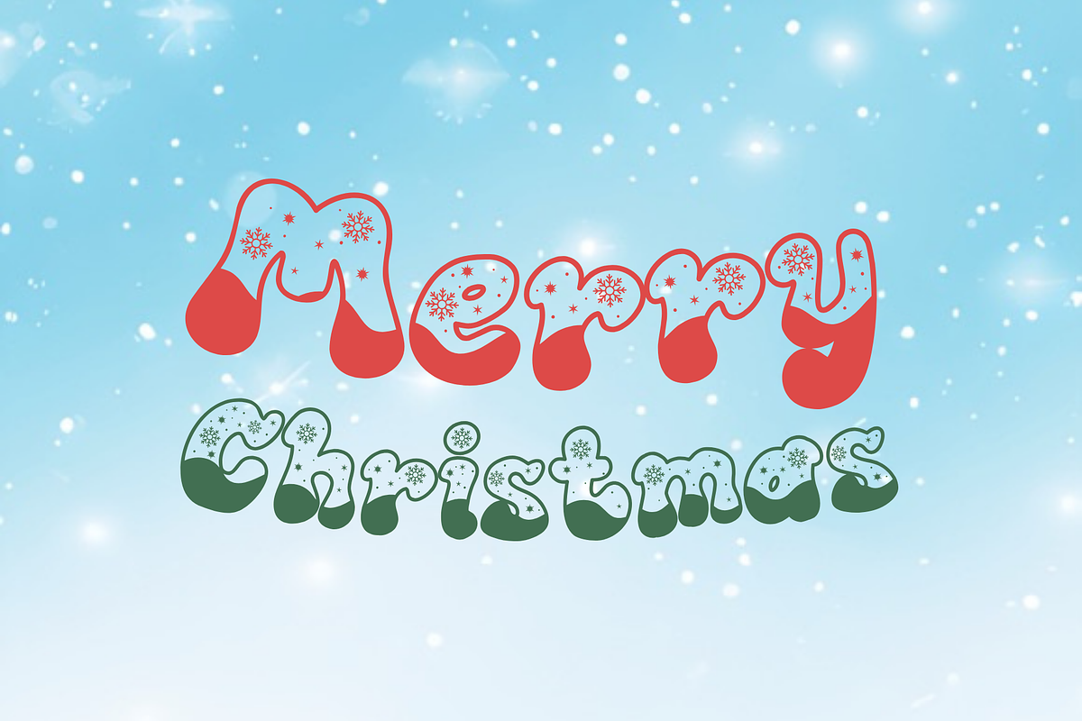 Over Snow is a cute Christmas font, a Handwritten Font by Brown Cupple (Photo 3 of 7)