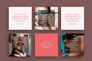 Makeup Beauty Quote Templates Canva