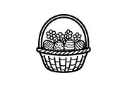 Easter Basket Vector Silhouette Bund, an Illustration by Designs_River (Thumbnail 47 of 51)
