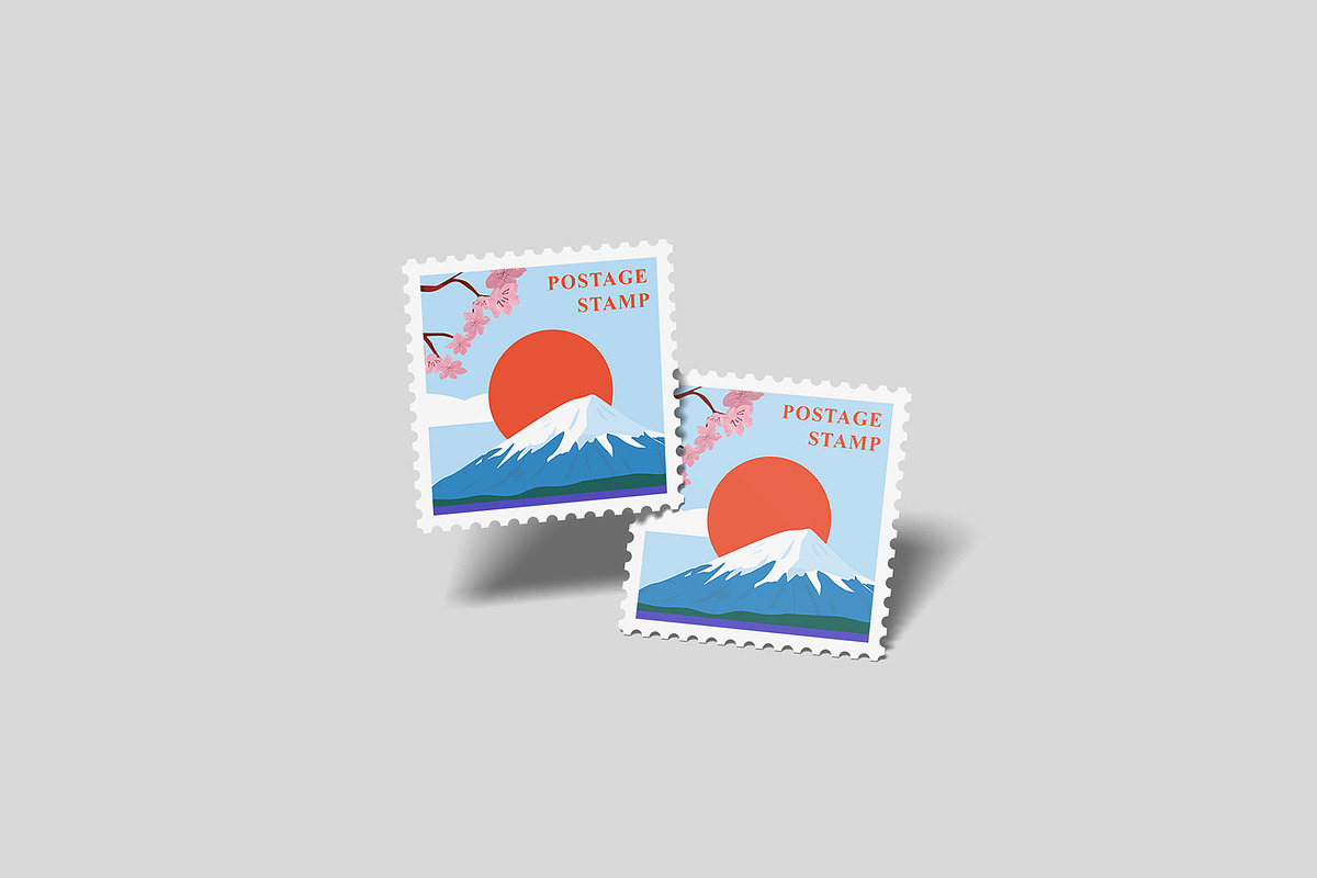 Square Postage Stamp Mockup Bundles, a Flyer Template by Graphic Aesthetic (Photo 13 of 24)