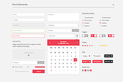 Reddy Flat Website UI, an UI Kit Template by Midnize Studio (Thumbnail 4 of 5)