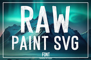 Raw Paint SVG Textured Brush font, a Handwritten Font by Tanondesign (Thumbnail 2 of 10)