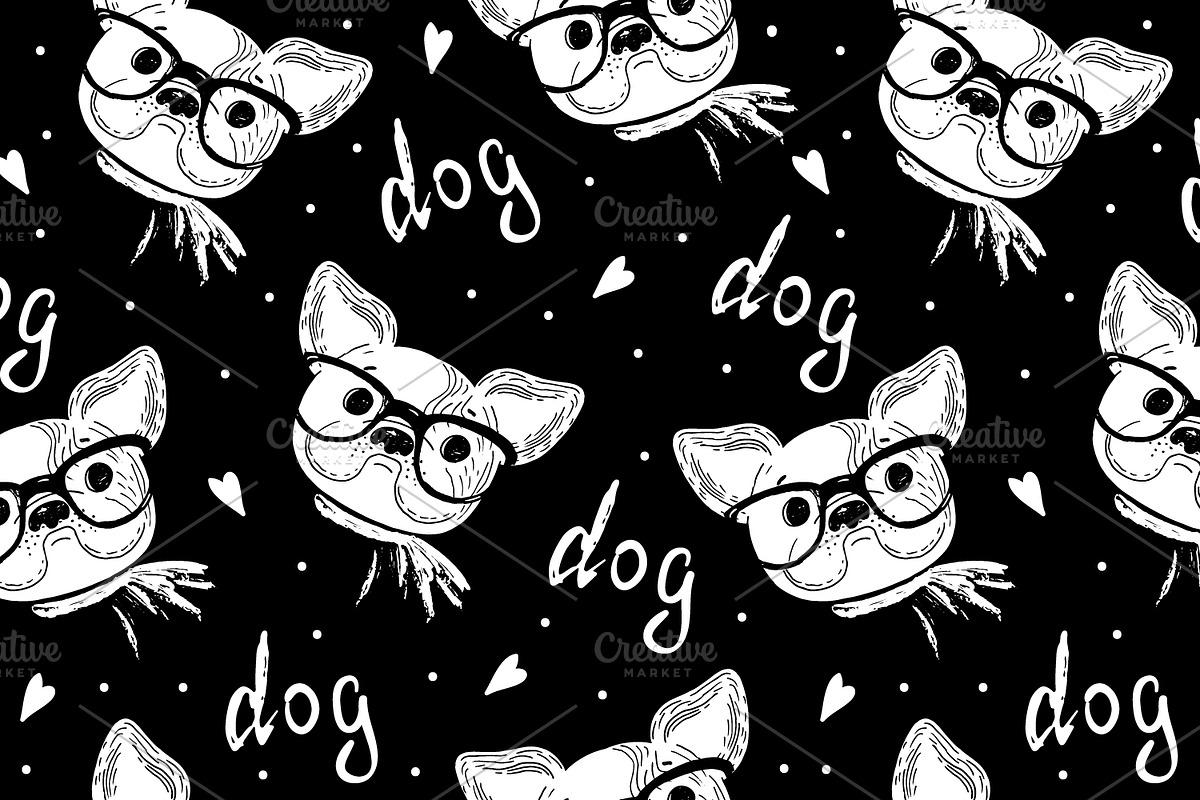 Cute dogs collection!, a Pattern Graphic by Irene_Boiko_ART (Photo 4 of 16)