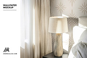 Wallpaper Mockup: Bedside white lamp, a Household Mockup by Andrea Muller (Thumbnail 6 of 7)