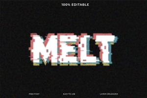 Melt Font Style Effect