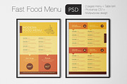 Fast Food Menu, a Brochure Template by Luuqas Design (Thumbnail 2 of 5)