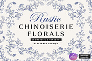 Procreate Chinoiserie Florals, a Brush Add-On by Century Library (Thumbnail 1 of 8)