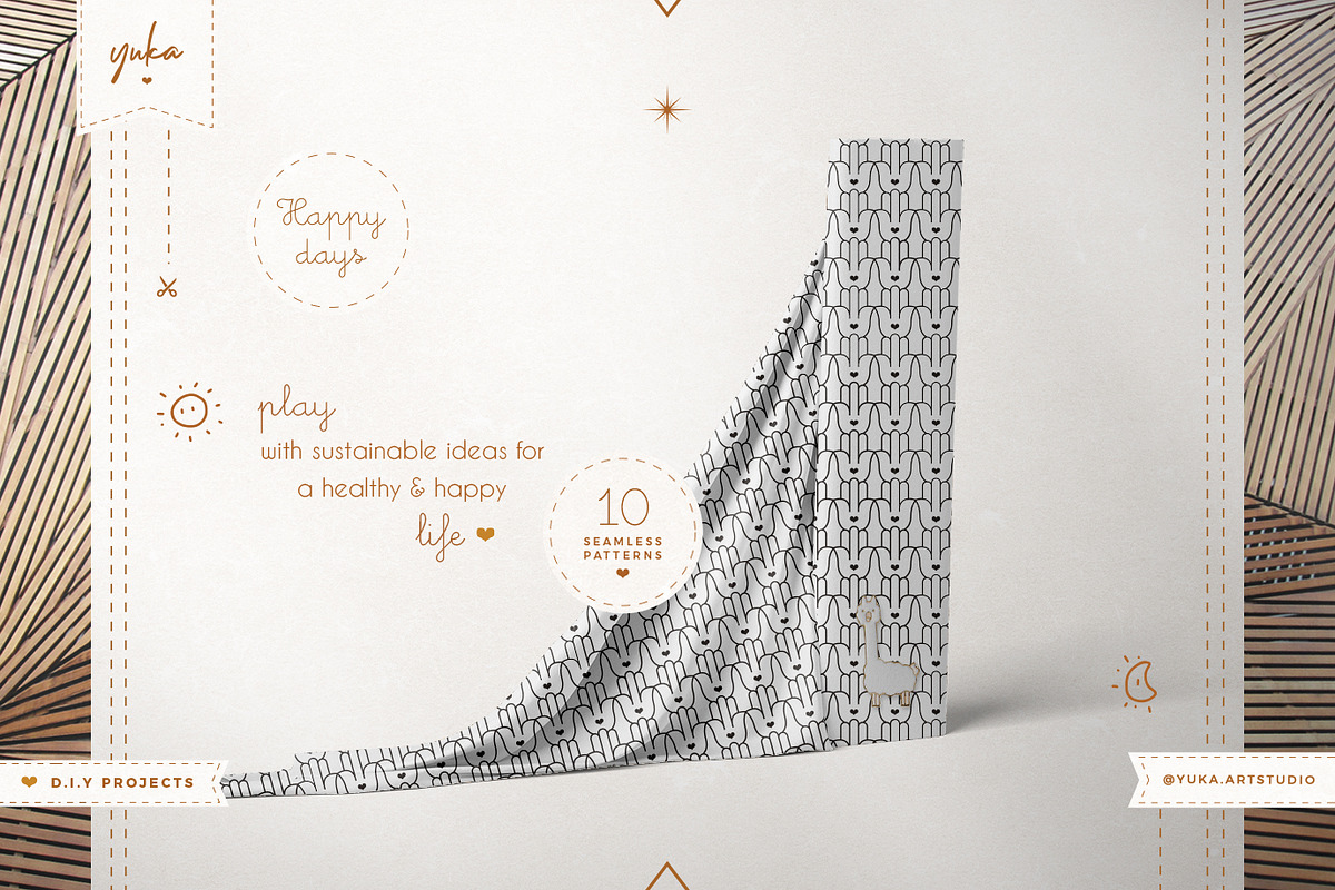 Hamsa Pattern, a Pattern Graphic by Yuka Baby (Photo 3 of 7)