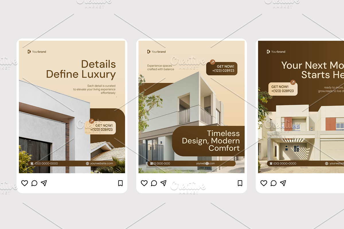 Real Estate - Instagram Post, a Social Media Template by Izdihaar_Studio (Photo 2 of 4)