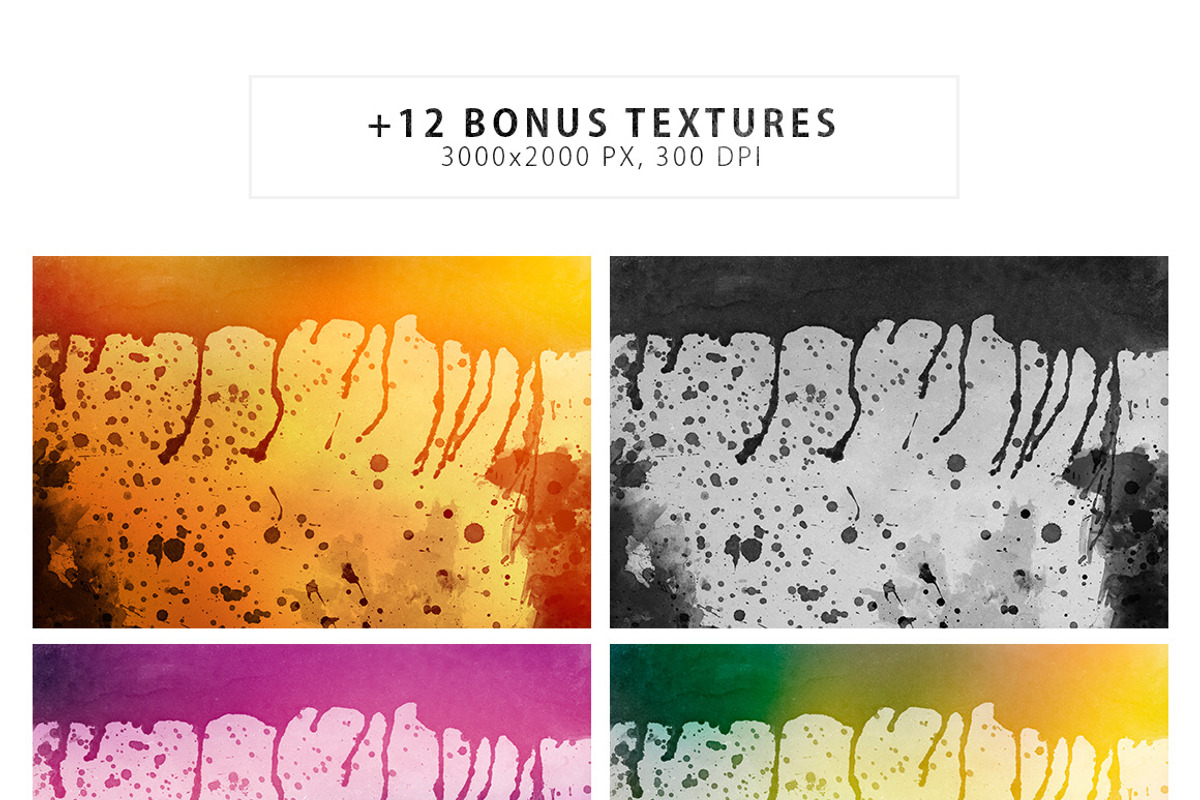 Watercolor Backgrounds & Bonus preview 4