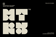 Mtry - Geometric Experimental, a Sans Serif Font by Marvadesign (Thumbnail 1 of 10)