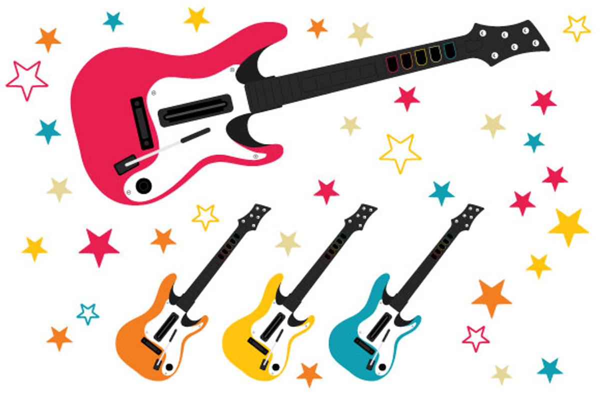 Vector Guitars, an Illustration by LadyEaves