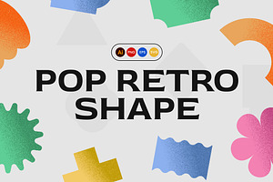 Pop Retro Shape, an Object Illustration by Loin Studio