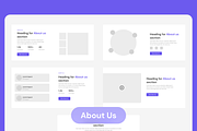 Website Wireframes Kit In Figma, a Wireframe Template by nwdigitalstore (Thumbnail 4 of 8)