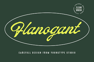 Flanogant, a Script Font by Youngtype.Std
