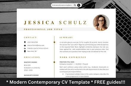Skills Based ATS Resume with Photo