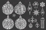 Christmas  ball lettering set, a Card Template by Tatianakost49 (Thumbnail 4 of 4)