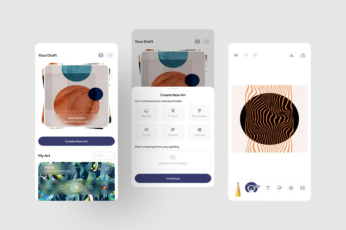 Artifyy - Print on Demand Mobile UI, an UI Kit Template by Lumina_ui_ux202 (Photo 3 of 7)
