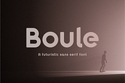 Boule - A futuristic Sans Serif Font, a Sans Serif Font by Alice Engren (Thumbnail 1 of 12)