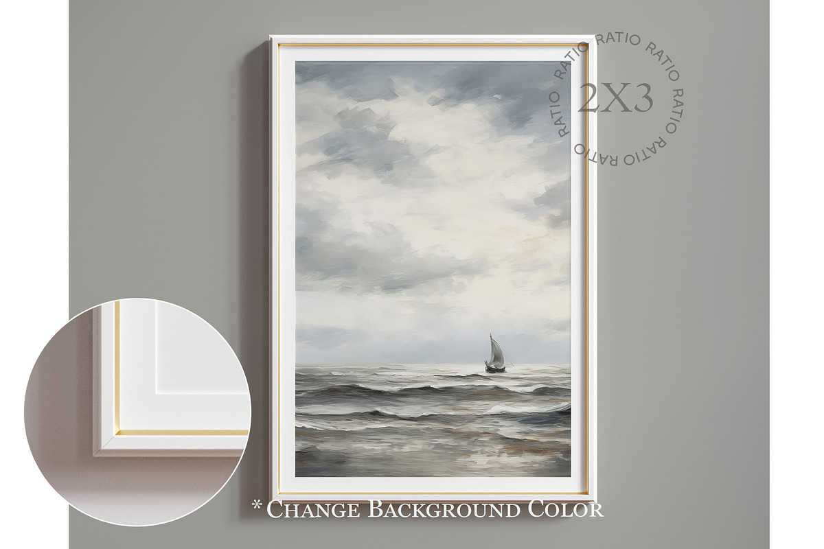 White frame mockup close up, an Advertising Mockup by Artjafara (Photo 3 of 4)
