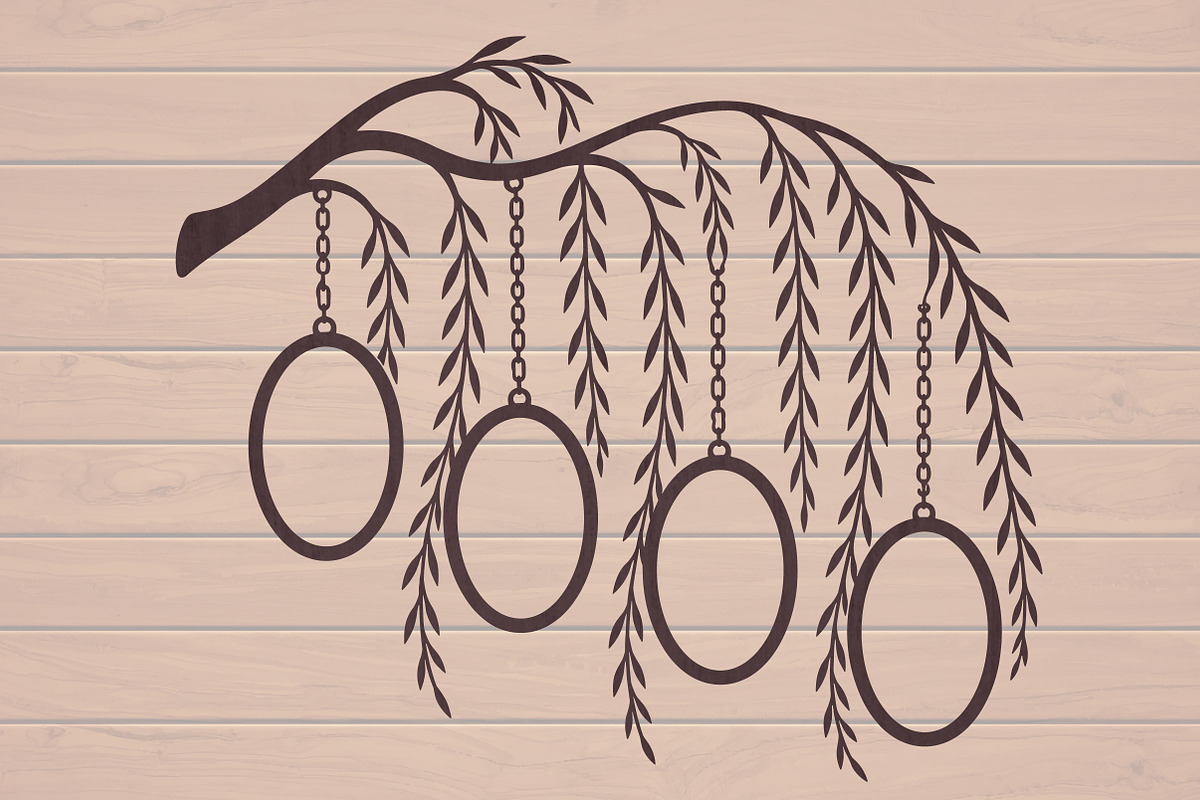 Willow Branch Hanging Photo Frame, an Object Graphic by Libby Wishes (Photo 2 of 3)
