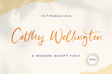 Catthy Wellingten - Handwritten Font