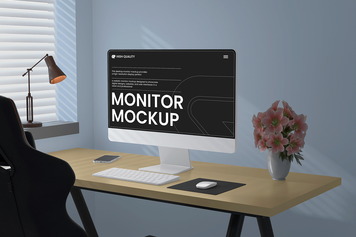 Monitor Mockup, a Wearable Device Mockup by Unerispace (Photo 2 of 5)