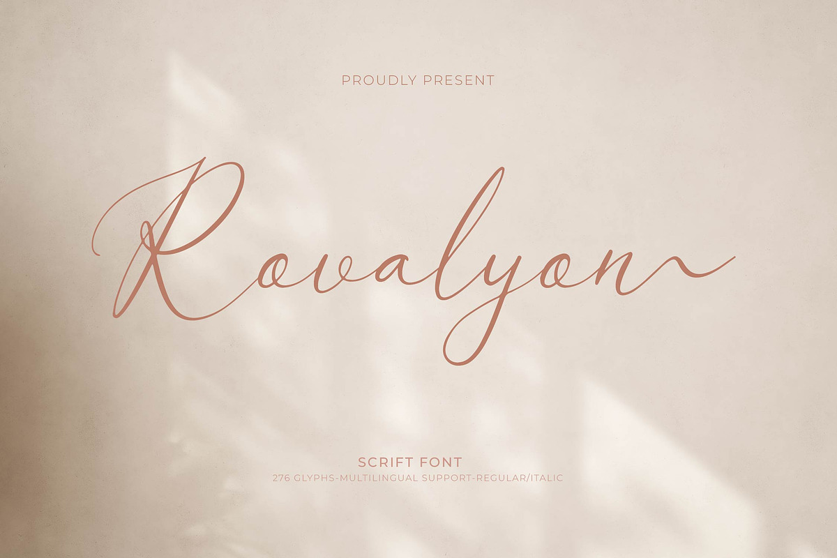Rovalyon | Handwriting Font, a Script Font by gracetype_studio (Photo 1 of 12)