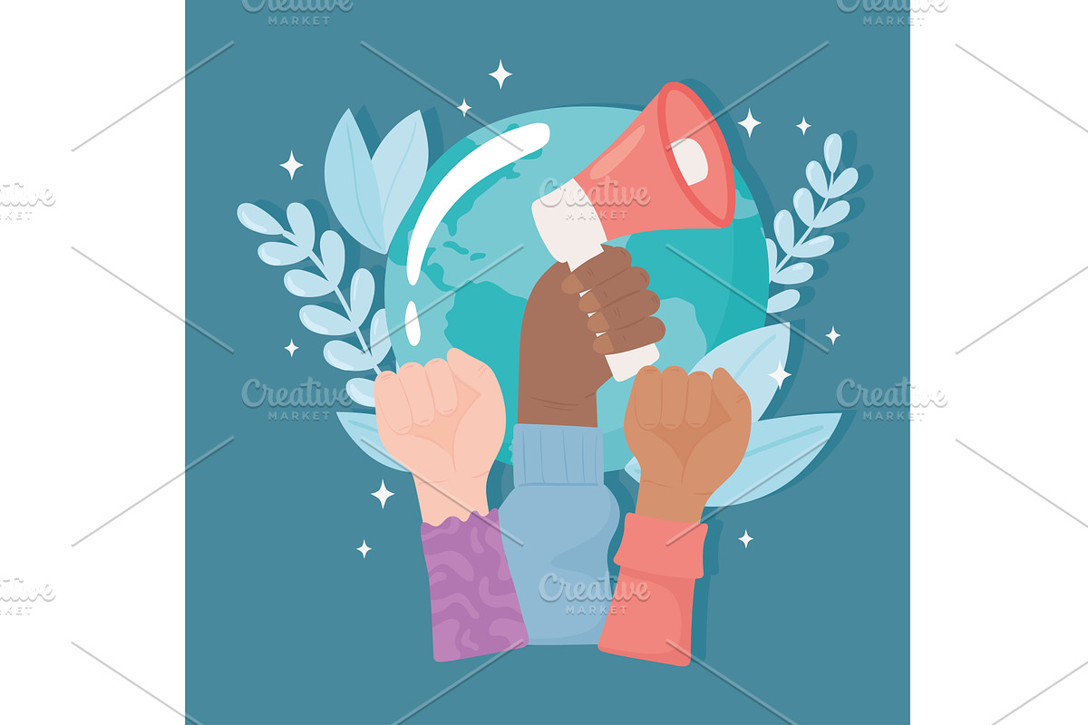 against racial discrimination, a Person Illustration by studiogstock