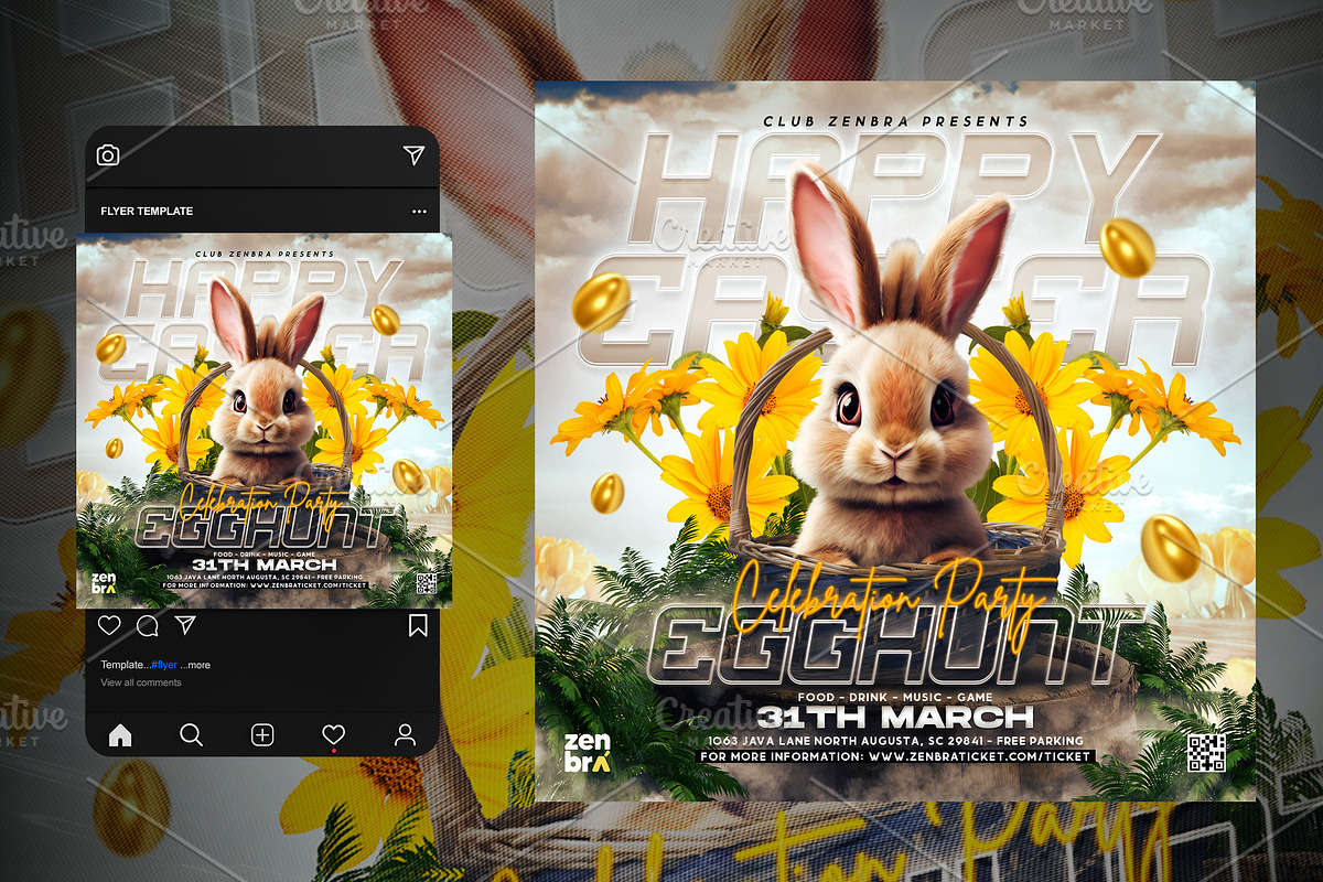 Easter Flyer Template, a Flyer Template by OnurDemircan (Photo 1 of 2)