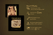 Black Gold Instagram Templates, a Social Media Template by Faytemplates (Thumbnail 9 of 10)