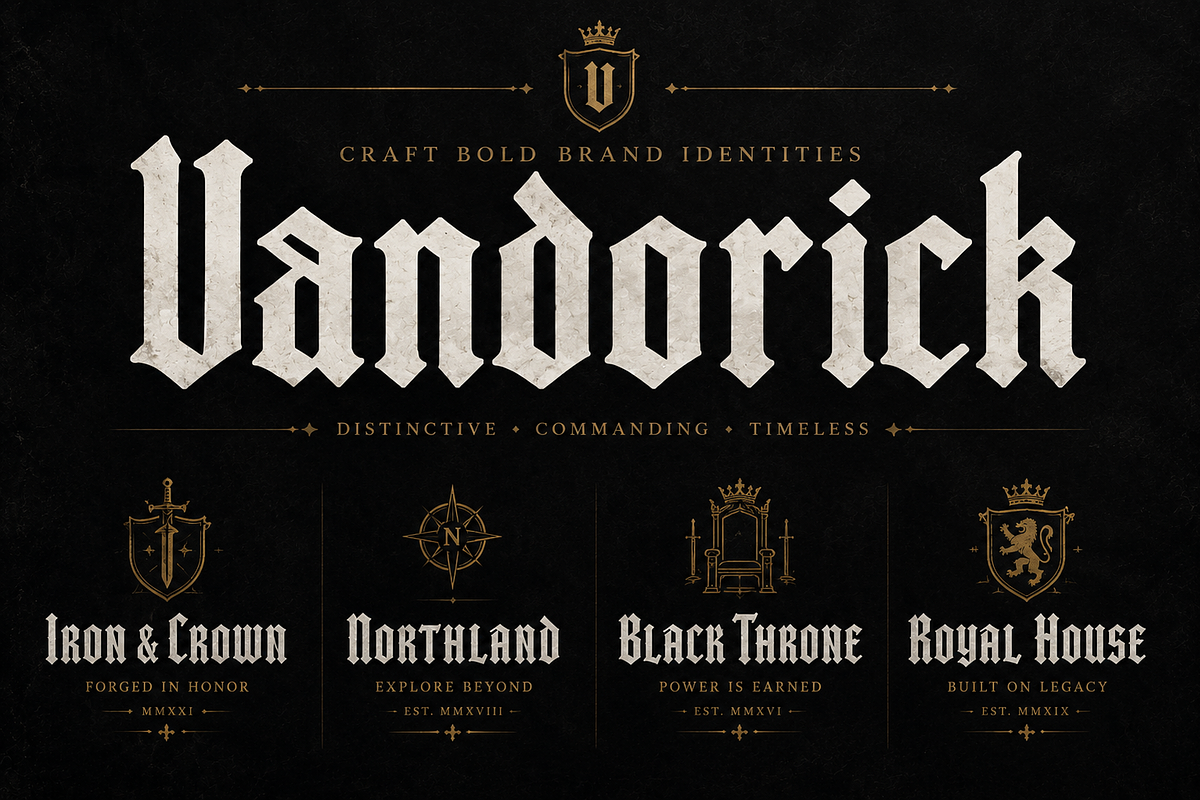 Vandorick, a Blackletter Font by Wow Magic (Photo 6 of 6)