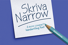 Skriva Narrow Handwriting Font