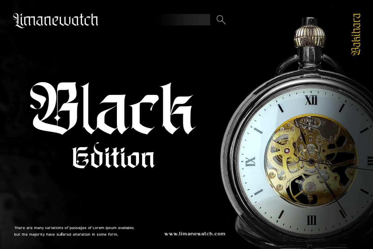 Bakihara - Blackletter Font Family, a Blackletter Font by Ekahermawan (Photo 8 of 13)