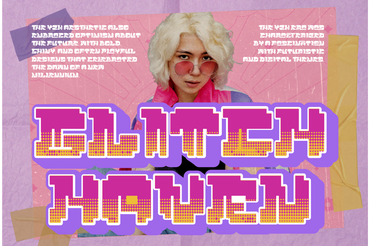 Techno Wave - Y2k Style Font, a Font by PutraCetol Studio (Photo 11 of 11)