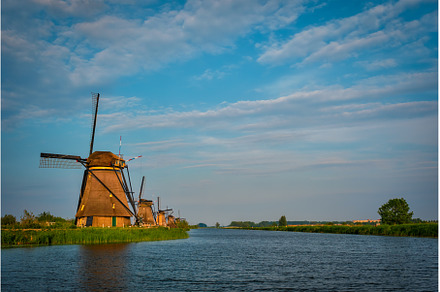 Windmills at Kinderdijk in Holland, an Architecture Photo by f9photos